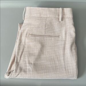 Ann Taylor Sophia Straight Leg Pant Textured Beige Size 6